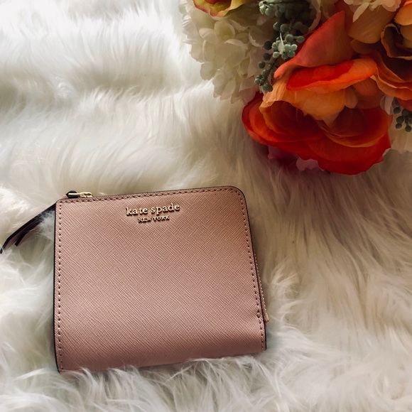 kate spade Handbags - [kate spade] pink cameron small bifold wallet
